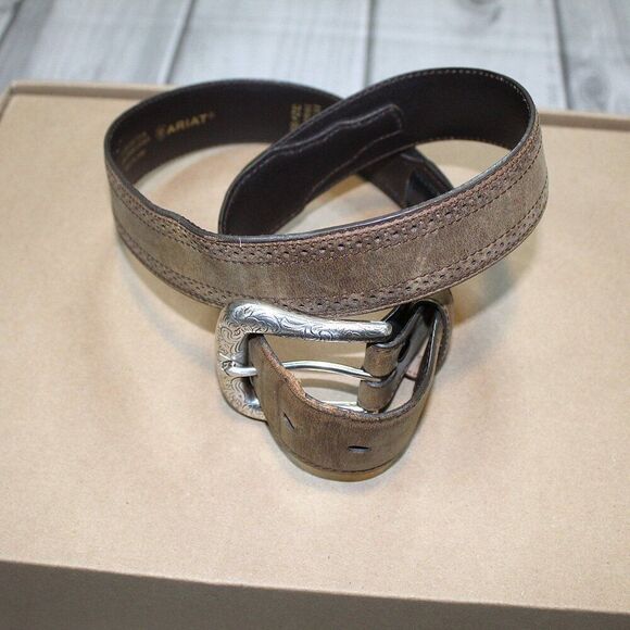 Ariat Leather Belt - Men's 32 - Picture 1 of 4